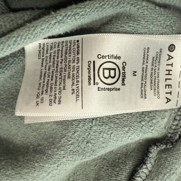 Athleta Black Purple Long Sleeve Sweatshirt Size Medium - Picture 7 of 7